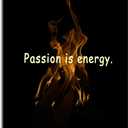 Motivational Wall Art Passion Is The Energy for Doing Anything Inspirational Quotes Canvas Posters Printed Artwork for Office Hallway Gym Bedroom Living Room Framed Ready to Hang [12" W X 18" H]