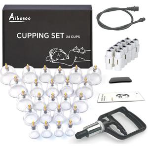 Cupping Set Massage Therapy Cups Cupping Kit for Body Cellulite 24 Suction Cups