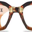 Near-range Workspace Progressive Reading Glasses for Women,Blue Light Blocking Reader Oversized Oprah Style (Tortoise)