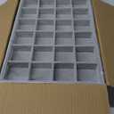 DIOMMELL Set of 4 Stackable Velvet Jewelry Trays Organizer, Jewelry Display Storage Box Showcase Holder Dresser Drawer Organizer for Earring Necklace Bracelet Ring Accessary, Grey