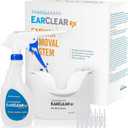 EarClear Rx Complete Ear Wax Removal & Cleaning Kit – Safe, Gentle, Doctor-Recommended Ear Cleaning & Ear Wax Removal Kit for Adults & Kids – Includes Bottle Washer, Basin & 20 Rigid & Flexible Tips