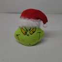 Christmas Tree Top Decorations, 9 Inches Large Velvet Christmas Tree Ornaments with Santa Hat for Home Indoor Party