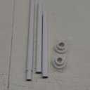 Fvonzn Tension Curtain Rod 28 to 48 Inches, White Tension Rod Adjustable Curtain Rod Non-Slip Shower Curtain Rod No Drill Shower Rod Spring Tension Shower Curtain Rod Bathroom Curtain Rod