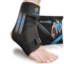 Ankle Brace for Sprained Ankle Wrap, Ankle Support for Men Women, Foot Brace Ankle Stabilizer with Ankle Splint Support for Basketball, Volleyball, Sports - L