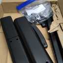 Universal Swivel TV Stand/Base Table Top TV Stand 32 to 65 inch TVs 80 Degree Swivel, 4 Level Height Adjustable, Heavy Duty Tempered Glass Base, Holds up to 88lbs Screens, HT04B-002