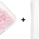 5 x 100 pcs Silicone Nib Sleeves Compatible with Apple Pencil Tips, Professional Liquid Silicone Nibs Cover Replacement for 1st & 2nd Gen/pro/USB-C, Writing Anti-Slip Protective Case for Apple iPad Pencil (Pink)