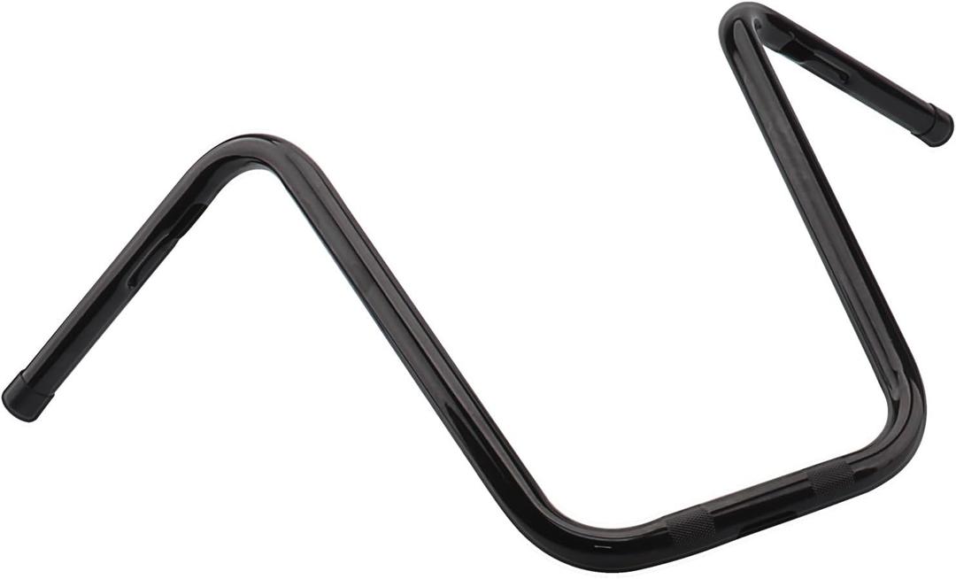 Black 16" Ape Hanger Handlebar, 1" Diameter, Fits Harley Davidson Sportster Iron 883 (20102021), Forty-Eight, 1200 Custom