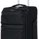 LIGHTGO 20" Carry On Softside Luggage, Ultra Light, TSA Lock Black, 20in