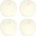 Aeelike Soft Yarn for Crocheting, 4 Skeins Soft Yarn #5 Fluffy Yarns Each 100g (3.52 oz) 50m (54.7 Yards)- Flexible Bulky Yarns for DIY Crafts Making Blanket Scarves Hat, Milky White