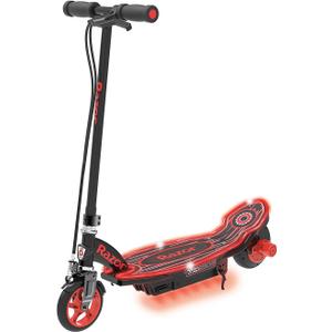 Razor Power Core E90 Electric Scooter with hub motor, push-button throttle, for kids 8+