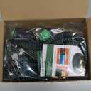 Flexi Hose with 8 Function Nozzle, 100FT - Lightweight Expandable Garden Hose, No-Kink Flexibility, 3/4 Inch Solid Brass Fittings and Double Latex Core - Green