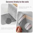 Chenille Neck Pillow for Sofa - Adjustable Headrest, Non-Slip Neck Support Cushion for Pain Relief, Comfortable Chair Pillow, Grey