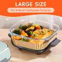 200PCS Air Fryer Liners for Ninja Crispi - FN101, Disposable Parchment Paper Liners - 100 Large (4QT) & 100 Small (6-Cup), Non-Stick, Square, Bleach-Free Accessories