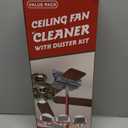 Ceiling Fan Cleaner Duster , 75 Extendable Long Handle Ceiling Fan Blade Cleaning Tool, Reusable Chenille & Microfiber Mop Head for Dusting Ceiling Fan Baseboard Wall Floor,car wash mop