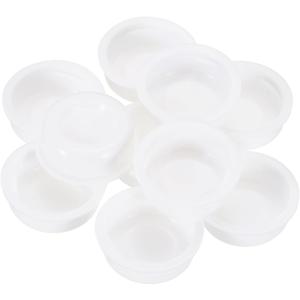 PATIKIL 60 Pcs Mailing Tube Plastic End Caps 1.1" ID PE Round Cardboard Shipping Tube Lids White Protective Poster End Caps for Paper Documents Artwork Storage