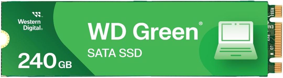 Western Digital 240GB WD Green SATA Internal Solid State Drive SSD - SATA III 6 Gb/s, M.2 2280, Up to 545 MB/s - WDS240G3G0B