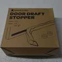 36 Inch Draft Stopper for Bottom of Doors and Windows, Heavy Duty Sound Proof Door Draft Guard Gap Snake, Weighted Under Door Noise/Cold Air/Wind Blocker, 2.2Lbs