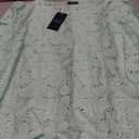 Sampeel Women Blouses Dressy Casual 3/4 Length Sleeve Tops Eyelet Lace Spring Summer Shirts Beach Vacation Clothes (Green, XL)