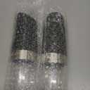 2 Pack Gravity Electric Salt and Pepper Grinder Set Automatic Battery Powered Salt Mill, Adjustable Coarseness, with Blue LED Light, One Hand Operated