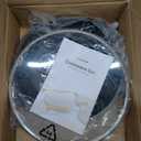 CAROTE Non Stick Frying Pan Skillet, 8" Nonstick Fry Pan with Glass Lid, Egg Pan Omelet Pans, Granite Cookware, PFOA Free (Classic Granite, 8-Inch) (Black)