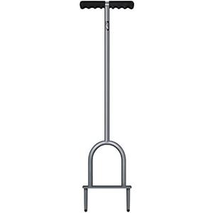 Walensee Lawn Coring Aerator, Manual Grass Dethatching Turf Plug, Core Aeration Tool Heavy Duty Aerator for Compacted Soils and Lawns to Prevent Lawn Run-Off and Soil Compaction