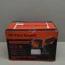 Cordless Paint Sprayer 70000RPM Compatible for Milwaukee 18V Battery, 1200mL Handheld HVLP AUTO Paint Sprayer with Brushless Motor for Home Furniture Deck Ceiling Cabinets Fence Door(No Battery) 