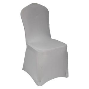WELMATCH Silver Spandex Chair Covers - 50 PCS Wedding Banquet Events Party Universal Dining Decoration Stretch Elastic Chair Covers Good (Silver, 50)