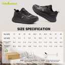 Men's Orthopedic Waterproof Running Shoes Flat Feet: Comfortable Plantar Fasciitis Orthotic Neuropathy Arch Support Tennis Sneakers, Non Slip Casual Standing Driving Walking Shoes Black Size 12