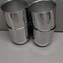 RTRHINOTUNING 3.19in Wheel Center Caps Trailer Push Through Center Caps for Rims, 4pcs 3.19" Hub 3.62" H Chrome Truck RV Hub Caps