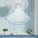 10 Inch Quiet Wall Mount Oscillating Fan with Remote & Timer, 4-Speed Portable Air Circulator for RV Indoor Use, Adjustable Tilt with 5.9ft Adapter, 90° Cooling for Home Office Bedroom Bathroom