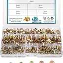 150 Pcs Fuel Line Spring Hose Clamps, Spring Band Type Spring Clips Clamps Kit, Silicone Vacuum Hose Water Pipe Air Tube Low Pressure Clamps Fastener Assortment Kit - 6mm/7mm/8mm/9mm/10mm