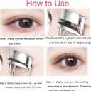 2 x Eyelash Curler - Ergonomic Design for All Eye Shapes, Precision Curl Control, Superior Long- Lasting Curl, Gentle on Lashes, Includes 2PCS Silicone Replacement Pads, Easy to Use (Blue)