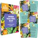 3 x Sunny Present - When You Feel Bad - 44 Double-Sided Mindfulness Cards with Positive Affirmations, Daily Well-Being Tool
