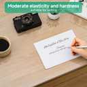 NATRKE Clear Desk Mat Pad, 35.4"x19.7" Large Transparent Computer Desk Mat Plastic Desktop Protector, PVC Writing Pad with Round Edge, Waterproof Wipeable Non-Slip Table Protector for Home Office