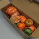 FUTUREPLUSX 38 PCS Assorted Artificial Pumpkin Set, 8PCS Stacking Pumpkins with 30PCS Maple Leaves for Fall Harvest Home Thanksgiving Halloween Decor