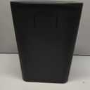 TIPGO Bathroom Trash Can with Lid, 4 Gallon / 15 Liter Small Garbage Can, Press Top Bin, Plastic Wastebasket with Pop-Up Lid for Bedroom, Living Room, Office (Black)