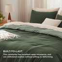 Bedsure King Comforter Set, Dark Olive Green Soft Prewashed Bedding for All Seasons, 3 Pieces GentleSoft Bed Set, 1 Lightweight Comforter (104"x90") and 2 Pillowcases (20"x36")