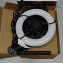 Desk Ring Light with Stand - 10.5'' Desktop Ring Light with Phone Holder for Video Recording, Circle Light for Computer Zoom Meeting Video...