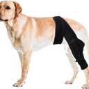 Duomaiyoyo Professional Dog Knee Brace for Torn ACL, CCL Injury & Arthritis Relief - Adjustable Neoprene Support with Stabilizers for Small Dogs 22-35KG (M)