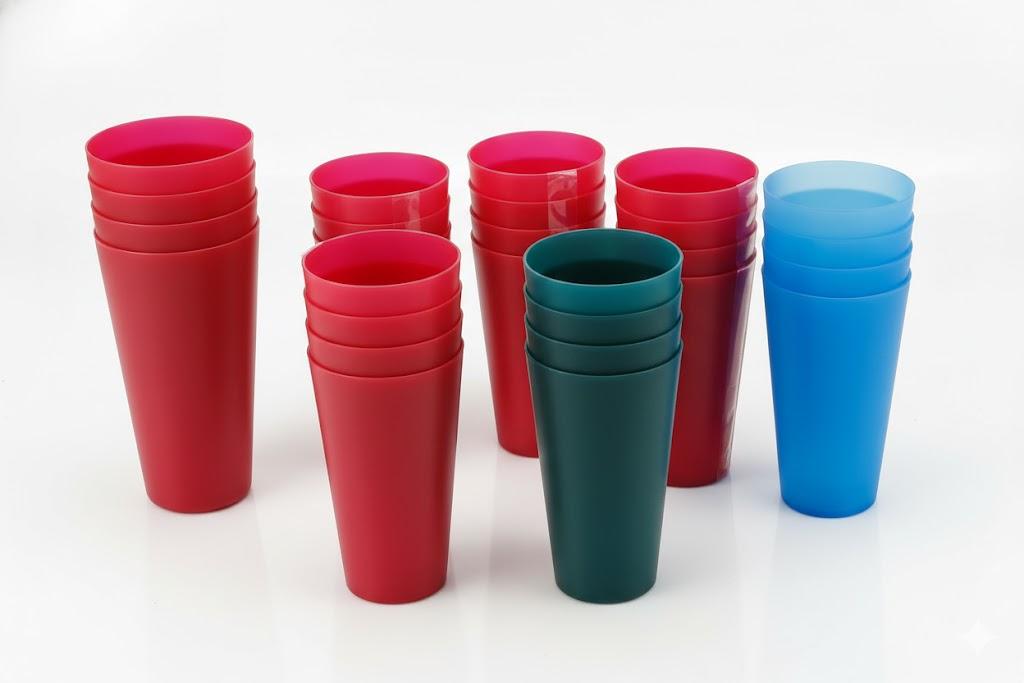 Everyday Living 4 piece Tumbler Lychee Red, Green, Blue 21 oz Total 28 Packs