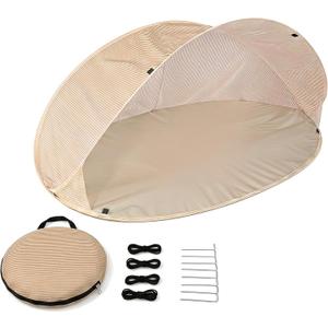 Beach Tent Foldable Breathable Sunshade with Portable Carry Bag, Lightweight Pop-Up Canopy, Carry Bag for Beach, Camping & Outdoor Travel, One Size