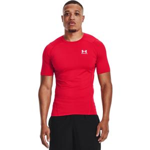 Under Armour Men's HeatGear Compression Short-Sleeve T-Shirt (Red, M)