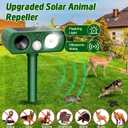 Animal Deterrent Devices Outdoor, Solar Animal Repeller with Motion Sensor Animal Repeller to Repel Cat, Deer, Squirrel, Rabbit, Dog, Skunk (Green - 2 Pack)