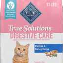 Blue Buffalo True Solutions Digestive Care Natural Dry Cat Food for Adult Cats, Chicken, 11-lb. Bag (EXP 04/26/26)
