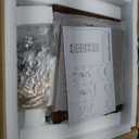 Solid Wood Rotating Bookshelf on Wheels, 6 Tier, Round Revolving Bookcase, 360 Spinning Book Shelf Tower for Kids, Narrow Rolling Bookshelves for Small Space, Corner, Bedroom, Office, Walnut