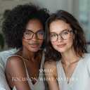 Reading Glasses for Women Men - Blue Light Blocking Magnifying Readers,Square Anti-Glare Computer Eyeglasses