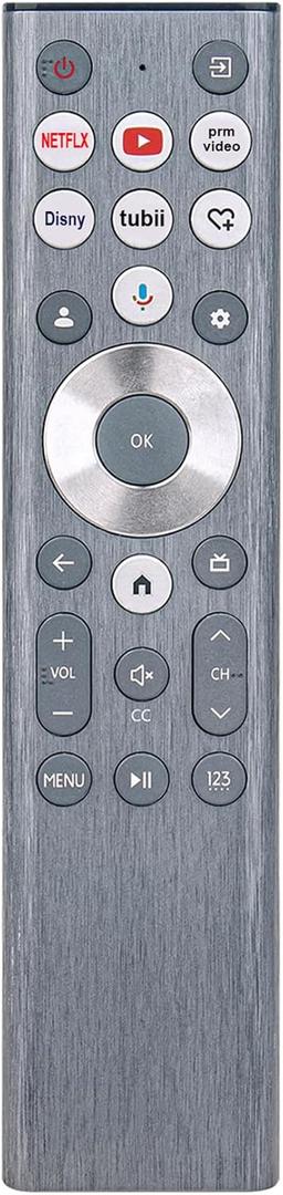 ERF6A80 Voice Replace Remote Control Applicable for Hisense Class A7 U8 Series LCD 4K Google TV 100U88N 85U88N 75U88N 65U88N 55U88N 43A7N 50A7N 55A7N 65A7N 75A7N 85A7N 55U8N 65U8N 75U8N 85U8N 100U8N