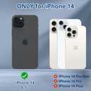 Case for iPhone 14 Wallet Case with Card Holder 360 Rotation Finger Ring Holder Stand, PU Leather Case Shockproof Protection Phone Case for Men WomenDark Blue