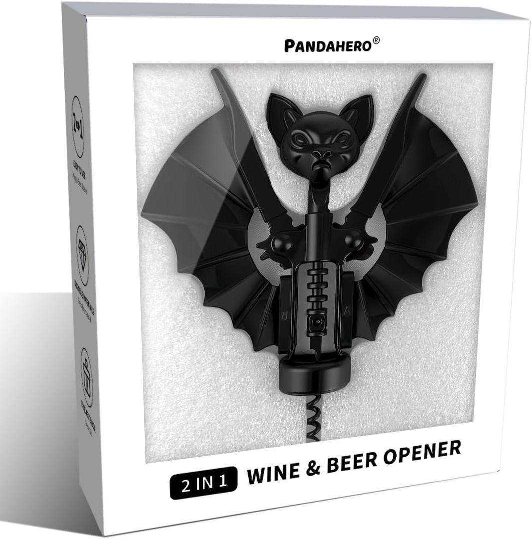 Goth Wine Opener - Stocking Stuffers Wine Gifts for Adults,Witchy Gifts for Women, Funny Kitchen Gadgets,White Elephant Gag Gifts for Adults