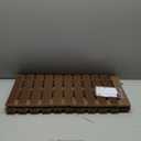 MATALL Waterproof Outdoor Door Mat - 36x24 Inches Interlocking Large Thick Outside Doormat with Drainage Holes for Indoor Home Entrace Garage Pool Deck (Beige)